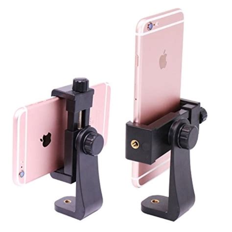 smartphone metal clip holder clamp bracket with 1 4 screw|Metal Phone Tripod Mount w Cold Shoe,360 Rotation 1/4'' Screw .